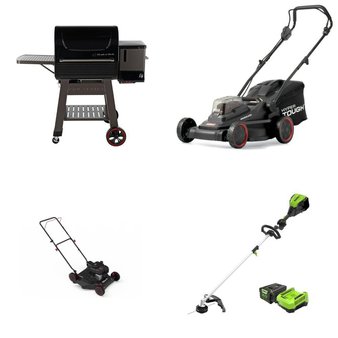 Pallet – 17 Pcs – Trimmers & Edgers, Mowers, Grills & Outdoor Cooking, Other – Customer Returns – Hyper Tough, Mm, Ozark Trail, GreenWorks Tools