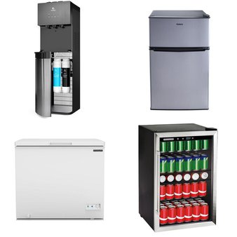 Pallet – 5 Pcs – Bar Refrigerators & Water Coolers, Refrigerators, Freezers – Customer Returns – Frigidaire, Galanz, Avalon, HISENSE