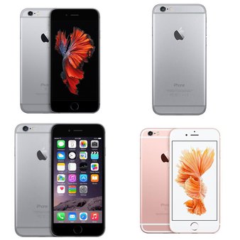 12 Pcs – Apple iPhone 6/6 Plus/6S – Refurbished (GRADE B – Unlocked) – Models: mn0w2vc/a, MG472LL/A – T, MG9M2CL/A, MN1L2LL/A – R