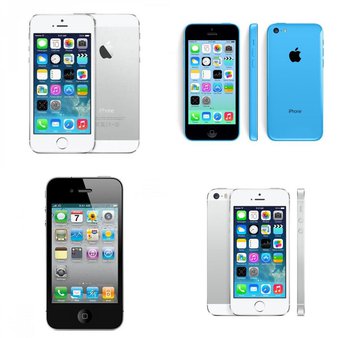 CLEARANCE! 8 Pcs – Apple iPhones – Refurbished (GRADE A, GRADE B, GRADE C – Unlocked) – Models: ME372LL/A, MD251LL/A, ME597LL/A, MD650LL/A