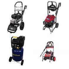Pallet - 11 Pcs - Pressure Washers, Power Tools - Customer Returns - Goodyear, Black Max, HyperTough, Simpson