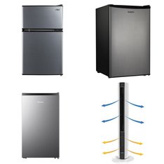 Pallet - 7 Pcs - Bar Refrigerators & Water Coolers, Heaters, Refrigerators - Customer Returns - Lasko, Galanz, Arctic King, HISENSE