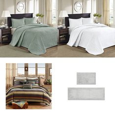 6 Pallets - 2175 Pcs - Curtains & Window Coverings, Decor, Bath, Sheets, Pillowcases & Bed Skirts - Mixed Conditions - Sun Zero, Madison Park, Eclipse, HOME EXPRESSIONS