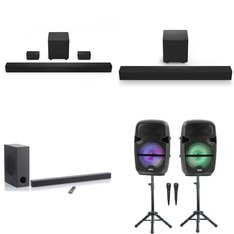 CLEARANCE! Pallet - 17 Pcs - Speakers, CD Players, Turntables, Portable Speakers - Customer Returns - onn., VIZIO, QFX, Victrola