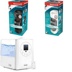 Pallet – 38 Pcs – Humidifiers / De-Humidifiers – Customer Returns – Honeywell, LEVOIT