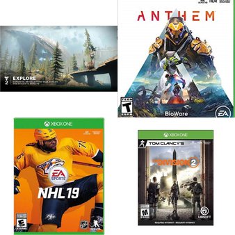 46 Pcs -Microsoft Video Games – New – Destiny 2 (Xbox One), Tom Clancys The Division 2 (xbox One), NHL 19 (Xbox One) Disc, Anthem (XB1)