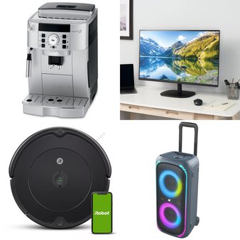 Pallet – 35 Pcs – Speakers, Monitors, Drip Brewers / Perculators, Vacuums – Customer Returns – onn., DeLonghi, Tineco, iRobot