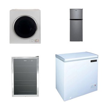 Flash Sale! 6 Pallets – 32 Pcs – Bar Refrigerators & Water Coolers, Refrigerators, Freezers, Laundry – Untested Customer Returns – Galanz, Igloo, Pacific Specialty Brands – Drop Ship