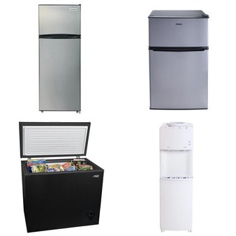 Pallet – 4 Pcs – Bar Refrigerators & Water Coolers, Refrigerators, Freezers – Customer Returns – Galanz, Great Value, Frigidaire, Arctic King