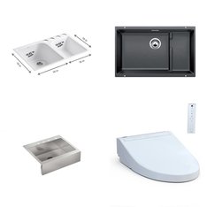 Pallet - 16 Pcs - Kitchen & Bath Fixtures, Hardware, Bath - Customer Returns - Kohler, Toto, Blanco, ELKAY