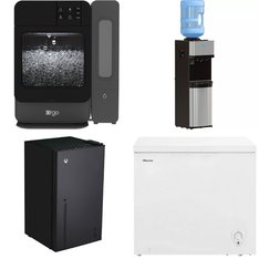 6 Pallets - 46 Pcs - Bar Refrigerators & Water Coolers, Freezers, Humidifiers / De-Humidifiers, Refrigerators - Customer Returns - HISENSE, Primo Water, Honeywell, HoMedics