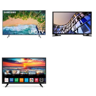7 Pcs – LED/LCD TVs (28″ – 40″) – Refurbished (GRADE C) – Samsung, VIZIO