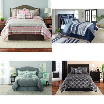 52 Pcs – Comforters and Duvets – Used, Like New, New Damaged Box, Open Box Like New – Retail Ready – Mainstay’s, Better Homes & Gardens, Fieldcrest, Mainstays