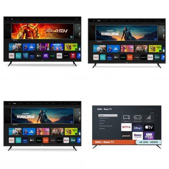 72 Pcs – LED/LCD TVs – Refurbished (GRADE A, GRADE B) – VIZIO, Samsung, Onn, LG