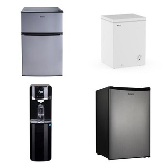 Pallet – 5 Pcs – Bar Refrigerators & Water Coolers, Freezers – Customer Returns – Galanz, Great Value, Primo Water, HISENSE
