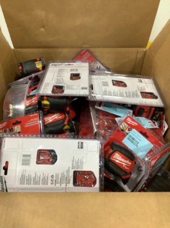 3 Parcel Boxes – 122 Pcs – Hand Tools, Tool Accessories – Conditionally Assessed Milwaukee Tools Returns (Conditions in Manifest)