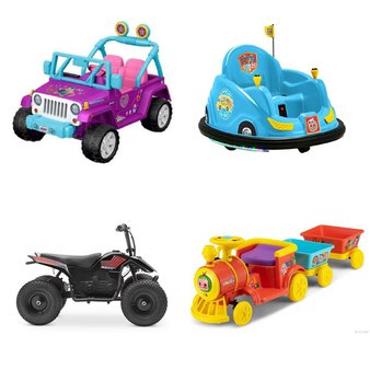 Pallet – 4 Pcs – Vehicles, Powered – Customer Returns – COCOMELON, Power Wheels, Pulse Performance