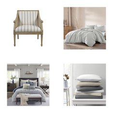 6 Pallets - 397 Pcs - Curtains & Window Coverings, Sheets, Pillowcases & Bed Skirts, Rugs & Mats, Bedding Sets - Like New or New Customer Returns - JC Penney