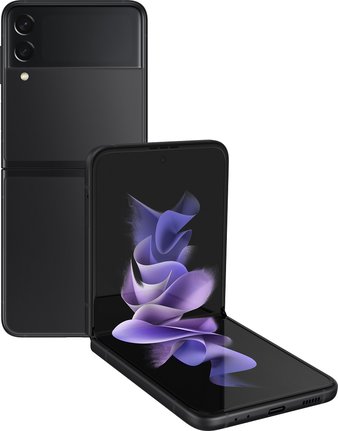 Samsung SM-F711U Galaxy Z Flip3 5G 128GB AT&T Smartphone, Phantom Black – Brand New