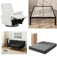 1 Pallets - 15 Pcs - New Mattresses, Living Room - New and New Damaged Box - Walmart
