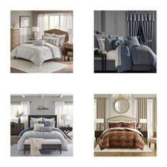 6 Pallets - 774 Pcs - Curtains & Window Coverings, Sheets, Pillowcases & Bed Skirts, Bedding Sets, Blankets, Throws & Quilts - Like New or New Customer Returns - JC Penney