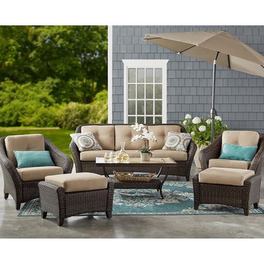 Walmart - Pallet - Member's Mark Agio Toronto 6-Piece Patio Deep Seating Set with Sunbrella 