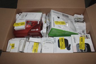 1 Parcel Box – 92 Pcs – Other, In Ear Headphones, Cases – Untested Customer Returns – Major Retailer