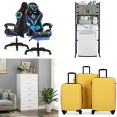 Pallet – 10 Pcs – Bedroom, Unsorted, Luggage, Office – Customer Returns – Ktaxon, GIKPAL, Hoffree, Homfa