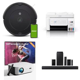 Pallet – 59 Pcs – Projector, Portable Speakers, Speakers, All-In-One – Customer Returns – HP, onn., Packed Party, EPSON