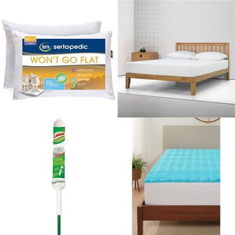 Pallet – 22 Pcs – Pillows, Kitchen & Dining, Covers, Mattress Pads & Toppers, Vacuums – Overstock – Sertapedic, Libman CO, Mainstays