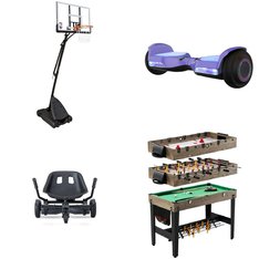 Pallet - 8 Pcs - Powered, Vehicles, Trains & RC, Outdoor Play, Game Room - Customer Returns - New Bright Industrial Co., Ltd., NBA, MD Sports, Razor Power Core
