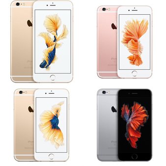 5 Pcs – Apple iPhone 6S – Refurbished (GRADE A – Unlocked) – Models: MKRE2LL/A, MKRF2LL/A, MKRC2LL/A, MKW72LL/A – Smartphones