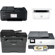 Pallet - 23 Pcs - Inkjet, Laser, All-In-One, Keyboards & Mice - Customer Returns - HP, Canon, Pixma, Brother