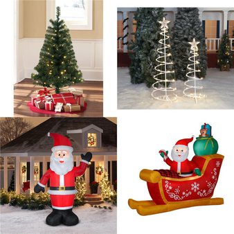 Pallet – 56 Pcs – Decorations & Favors, Decor – Customer Returns – Holiday Time, Airblown, Gemmy, Air Flowz