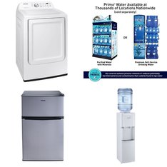 Pallet - 6 Pcs - Bar Refrigerators & Water Coolers, Laundry - Customer Returns - Primo Water, Primo International, Galanz, Samsung