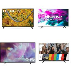 5 Pcs - LED/LCD TVs - Refurbished (GRADE A) - RCA, Samsung, LG, HISENSE