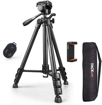 AMAZON CLEARANCE! Pallet – 86 Pcs – TACKLIFE MLT02 Tripod with Wireless Bluetooth Remote, 60-Inch Aluminum Camera/Phone/Travel Tripod, Max Load of 11 Lbs – Brand New – Retail Ready