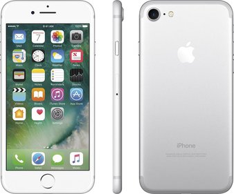 5 Pcs – Apple iPhone 7 32GB Silver LTE Cellular AT&T MN8H2LL/A – Refurbished (GRADE B – Unlocked – Original Box) – Smartphones