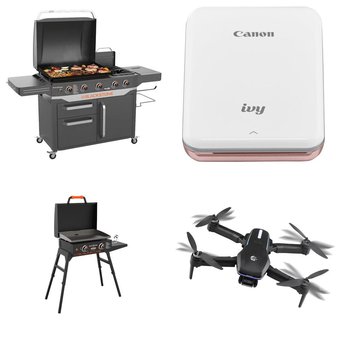 Pallet – 7 Pcs – Grills & Outdoor Cooking, Accessories, Photo, Thermal & Dot Matrix, Drones & Quadcopters Vehicles – Customer Returns – SYLVANIA, Blackstone, Canon, North Atlantic Imports