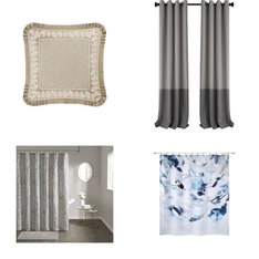 Pallet - 212 Pcs - Decor, Curtains & Window Coverings, Bath, Sheets, Pillowcases & Bed Skirts - Mixed Conditions - Sun Zero, Eclipse, Achim Imports, Madison Park