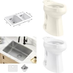 Pallet - 18 Pcs - Kitchen & Bath Fixtures, Hardware - Customer Returns - Kohler, Miseno, Toto, TOTO USA