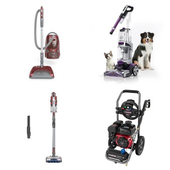 CLEARANCE! 3 Pallets – 53 Pcs – Vacuums, Pressure Washers, Accessories, Other – Customer Returns – Hoover, Black Max, Tineco, Hart