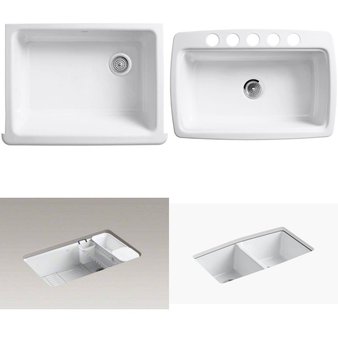 Pallet – 9 Pcs – Hardware, Kitchen & Bath Fixtures – Customer Returns – Kohler, Blanco, ELKAY