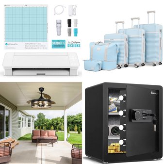 Pallet – 13 Pcs – Luggage, Unsorted, Lighting & Light Fixtures, Safes – Customer Returns – Sunbee, Travelhouse, DINGLILIGHTING, JOYWAY