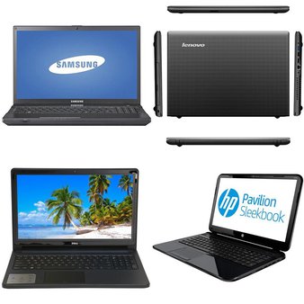 29 Pcs – Laptop Computers – Refurbished (GRADE C – No Power Adapter) – DELL, LENOVO, HP, ACER
