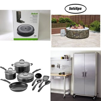Pallet – 11 Pcs – Kitchen & Dining, Hot Tubs & Saunas, Health & Safety, Vacuums – Customer Returns – SaluSpa, Mm, Regalo, iRobot Roomba