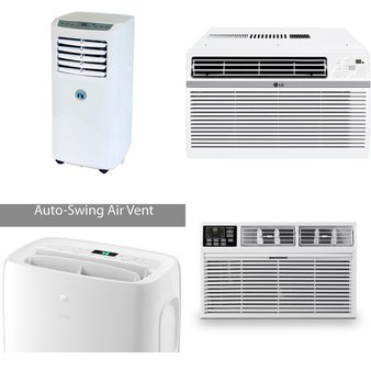 3 Pallets – 28 Pcs – Air Conditioners – Mixed Conditions – LG, JHS, WHIRLPOOL, Honeywell