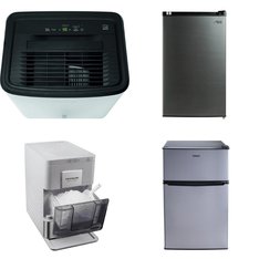 Pallet - 8 Pcs - Refrigerators, Bar Refrigerators & Water Coolers, Humidifiers / De-Humidifiers, Ice Makers - Customer Returns - Galanz, HISENSE, Frigidaire, Curtis International