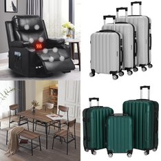 Pallet – 8 Pcs – Unsorted, Luggage, Living Room, Dining Room & Kitchen – Customer Returns – Zimtown, Comhoma, Ktaxon, soges