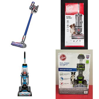 Pallet – 11 Pcs – Vacuums – Damaged / Missing Parts / Tested NOT WORKING – Bissell, Hoover, Dyson, Shark